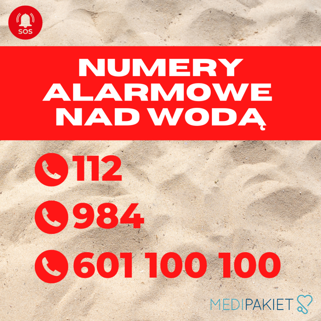 numery alarmowe nad wodą